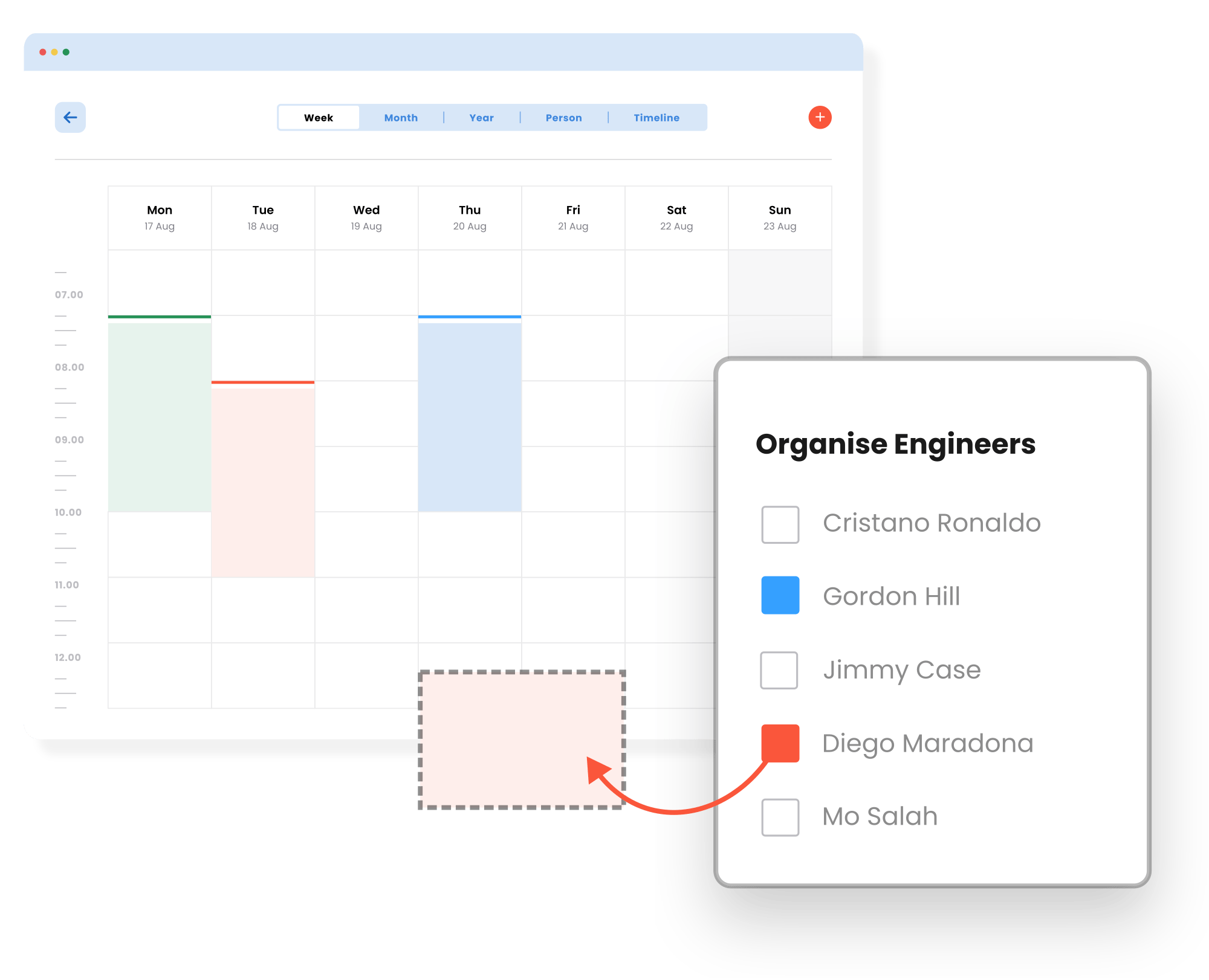 Engineer-Management-Software-1 Quickly assign the right person to the job while you're on the phone