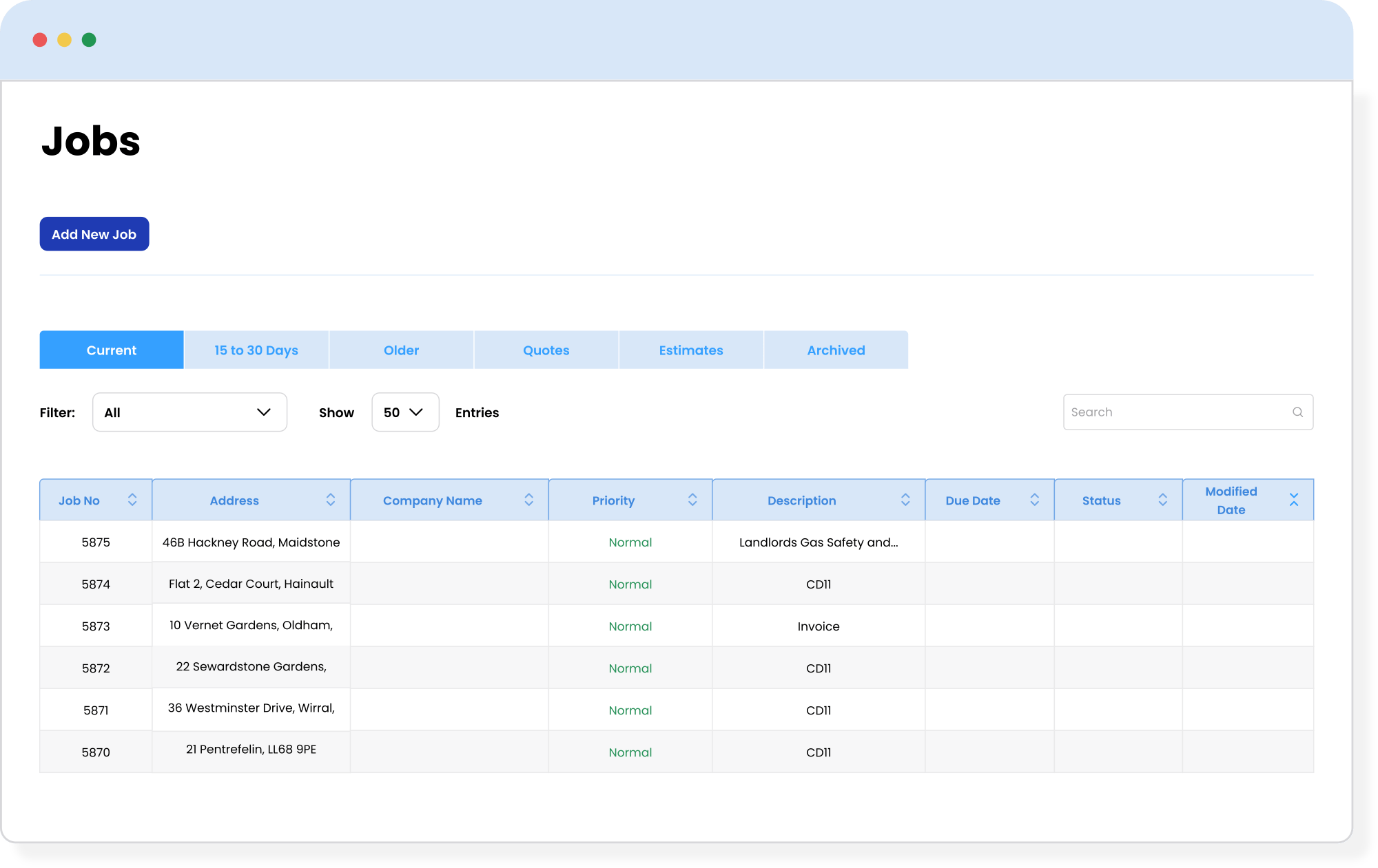 Job-Management-Job-Tracking We offer UK based support so help is always in the right timezone